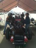 Working on a friends car with the sister