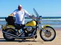 ME N MY HARLEY ON THE  ISLAND BEACH SOMEWHER NEAR TEXAS